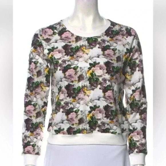 Msgm floral sweatshirt top, size S - Picture 2 of 7